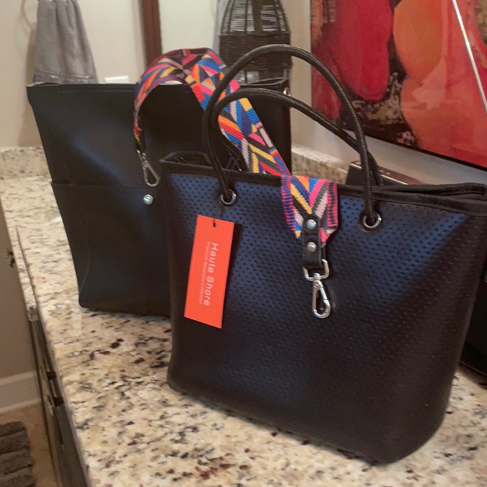 2 Hanbags w/Mosaic strap